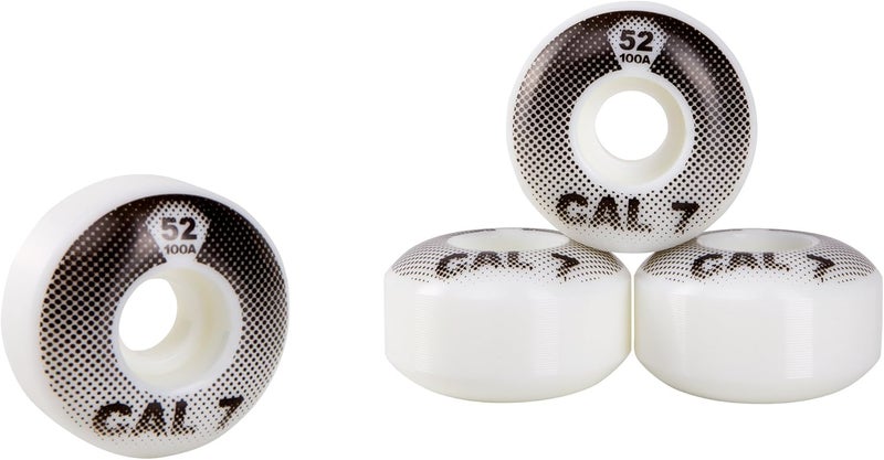 Cal 7 Catch-22 Skateboard Wheels, 52mm & 100A, Black & White Design, Great for Trick, Street & More - Image 3
